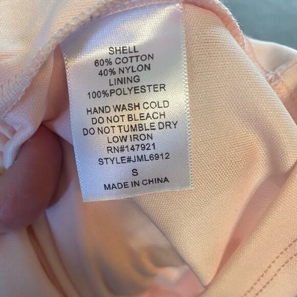 Just Me Dress Womens Size Small Feminine Flirty Pink Lace Party Sheath Romantic - Picture 5 of 10